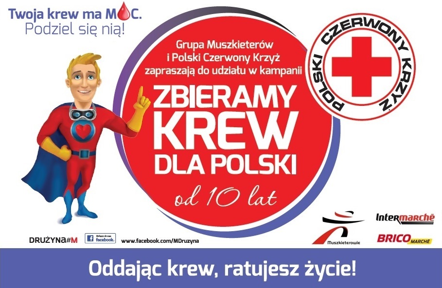 Zbieramy krew dla Polski od 10 lat baner